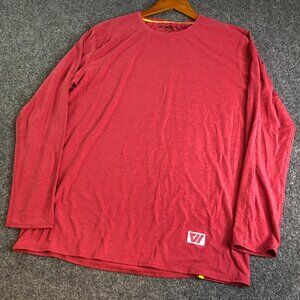 Wolaco Way of Life Long Sleeve Shirt Mens Large Red Performance Running